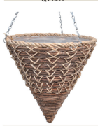 growers series rattan flowerpot home& garden hanging basket cheaper basket rattan planter hanger