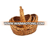 2017 high quality mini wicker basket with handles for gift